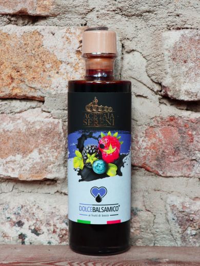 Aceto Balsamico ”Waldfrucht" - Condimento alimentare aromatizzato ai frutti di bosco - 250ml 
