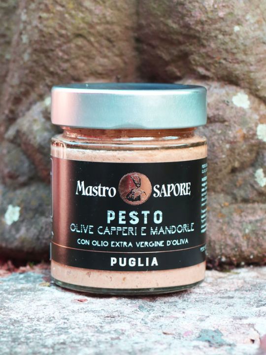 Pesto- Olive, Kapern und Mandeln 140 g 